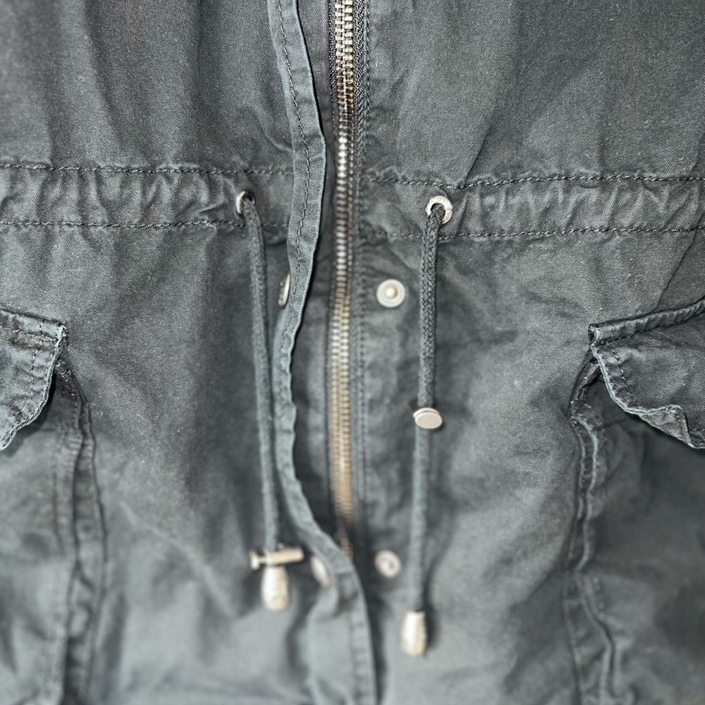Buffalo David Bitton Hooded Black Cargo Jacket - Women’s S - Picture 7 of 11